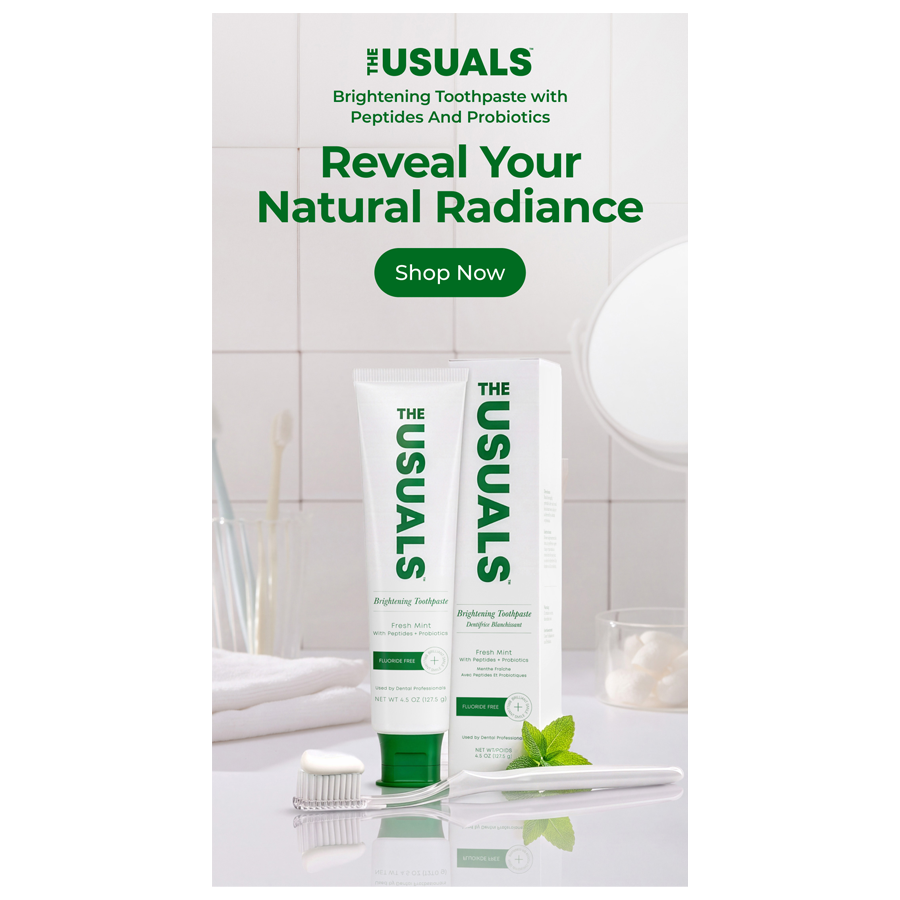 The Usuals toothpaste email